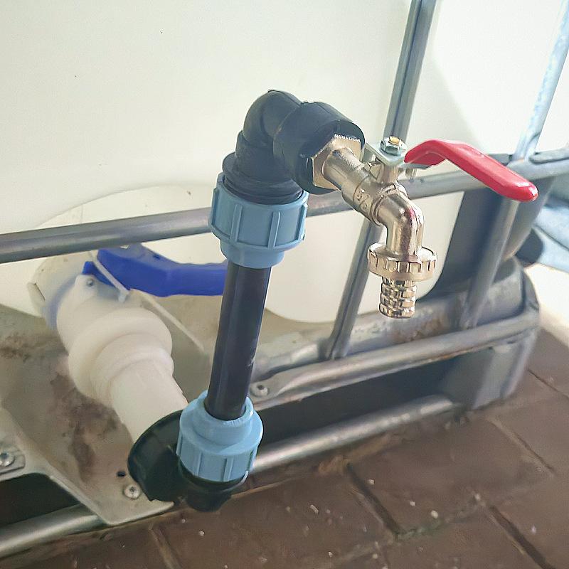 3/4 Inch Gooseneck Ibc Tank Adaptor With Outlet Valve Ibc Adapter Connection Kit For Tank Container Rainwater Tank