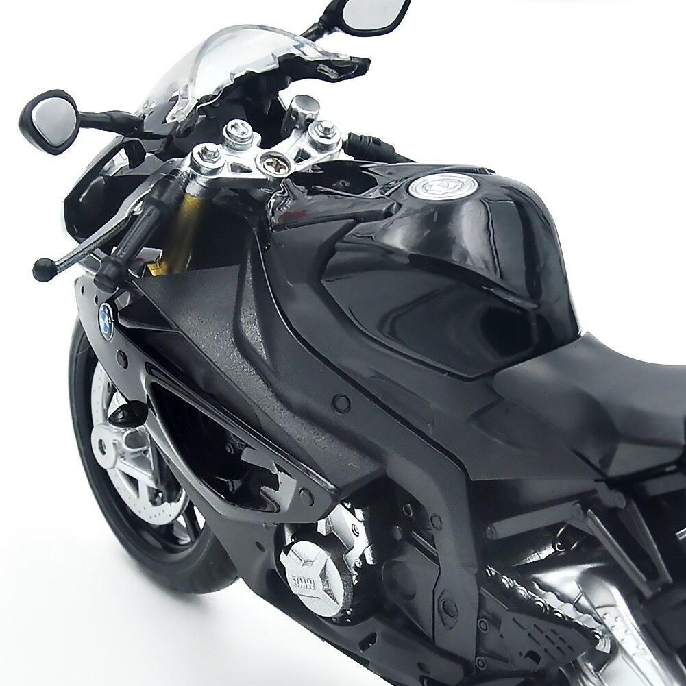 1/12 Závodní motocykly Simulace Slitina Model motocyklu s helmou Zvuk a světlo Sbírka Dětské hračky