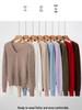 Women's V-Neck 100% Pure Cashmere Loose Knit Sweater - Autumn/Winter 2025
