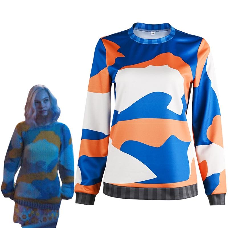 

Костюм для косплея Синклера Аддамса Энид Полосатая рубашка Наряды Хэллоуин XXXL