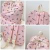 Cute Bow Print Student Schoolbag Nylon Large Capacity Bookbag School Bags