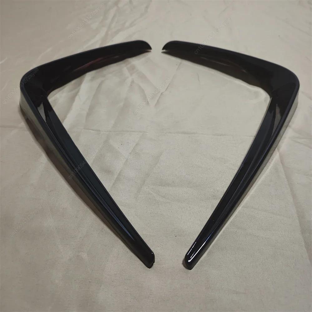 2Pcs Car Front Bumper Fog Lamp Cover Trim Grille Bodykits For BMW 3 Series G20 G21 320i 330i 318i M-Pack 2019-2022 Black Tuning