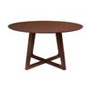 Round Dining Table 137x76 Cm Walnut Decor