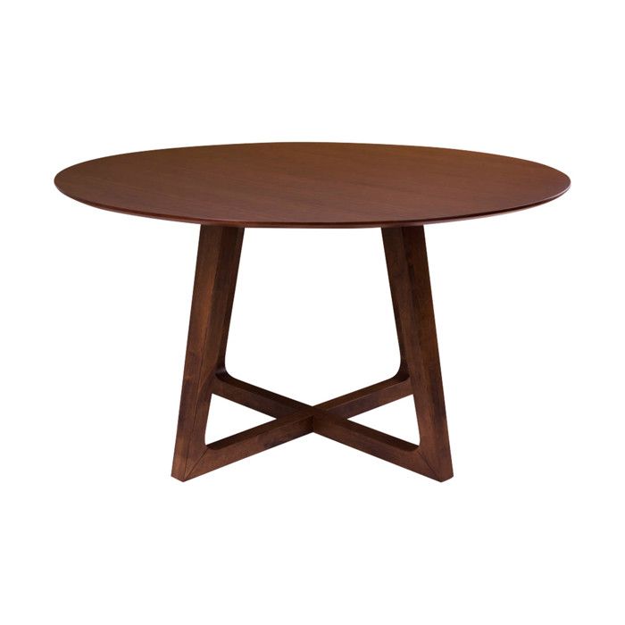 Round Dining Table 137x76 Cm Walnut Decor