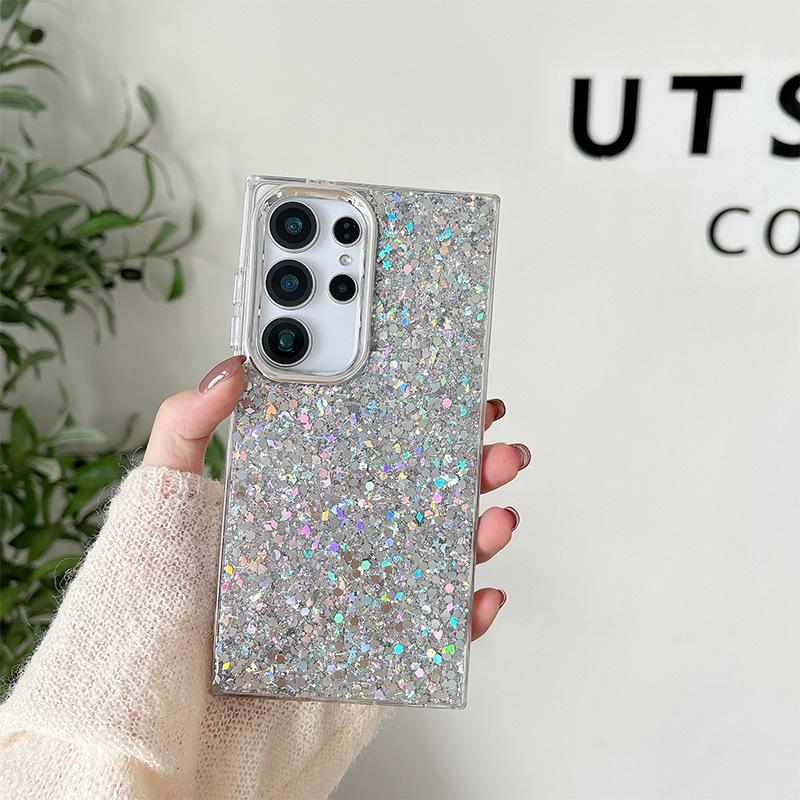 Epoxy Glitter Sequined Mobile Phone Case Is Suitable For Samsung Galaxys25 Premium S24 Niche A07 Women'S Models