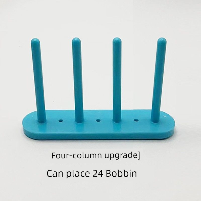 

PL Industrial Machine Flat Sewing Machine Bobbin Storage Rack Bobbin with Strong Magnet For Home Lock Cylinder Storage Sewing Tool [Four Pillars] Bobbin Holder Can Store 24 Bobbins