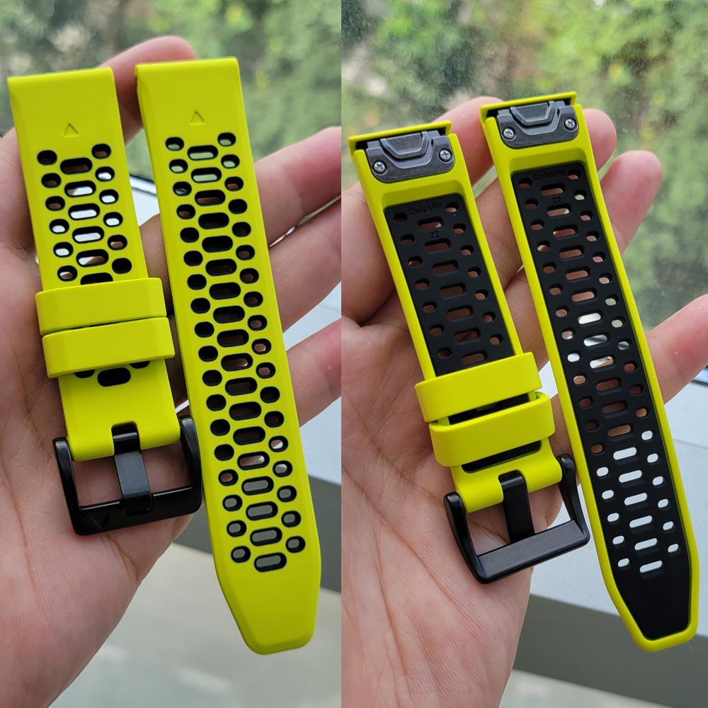 26/22mm silikonový řemínek na hodinky pro Garmin Fenix 8 Pro 8 7X 7Pro/Instinct 2X/Tactix 8 7/Enduro 3 2/Forerunner 970 965 Řemínky na hodinky