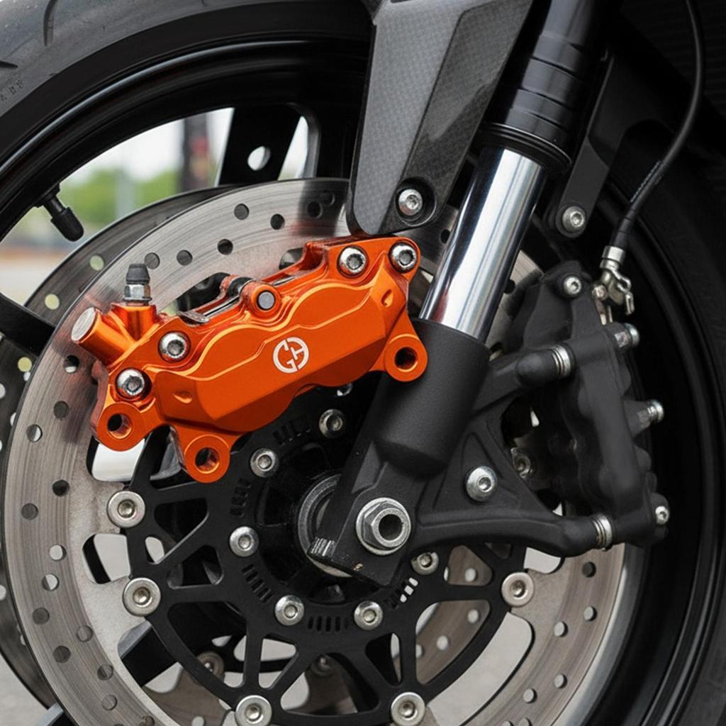 Motorcycle Brake Assembly Aluminum Alloy Replacement Motorcycle Rear Brake Clamp for ATV Electric Scooter Motocross Trail Riding