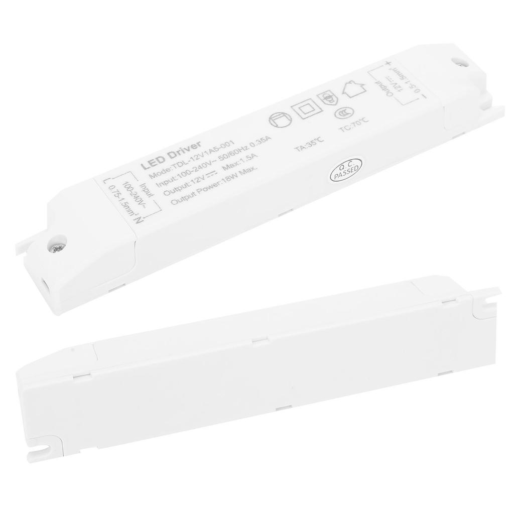 LED Driver Power Supply Transformer Adapter Control Switch PVC TDL‑12V1A5‑001 AC100V‑240V