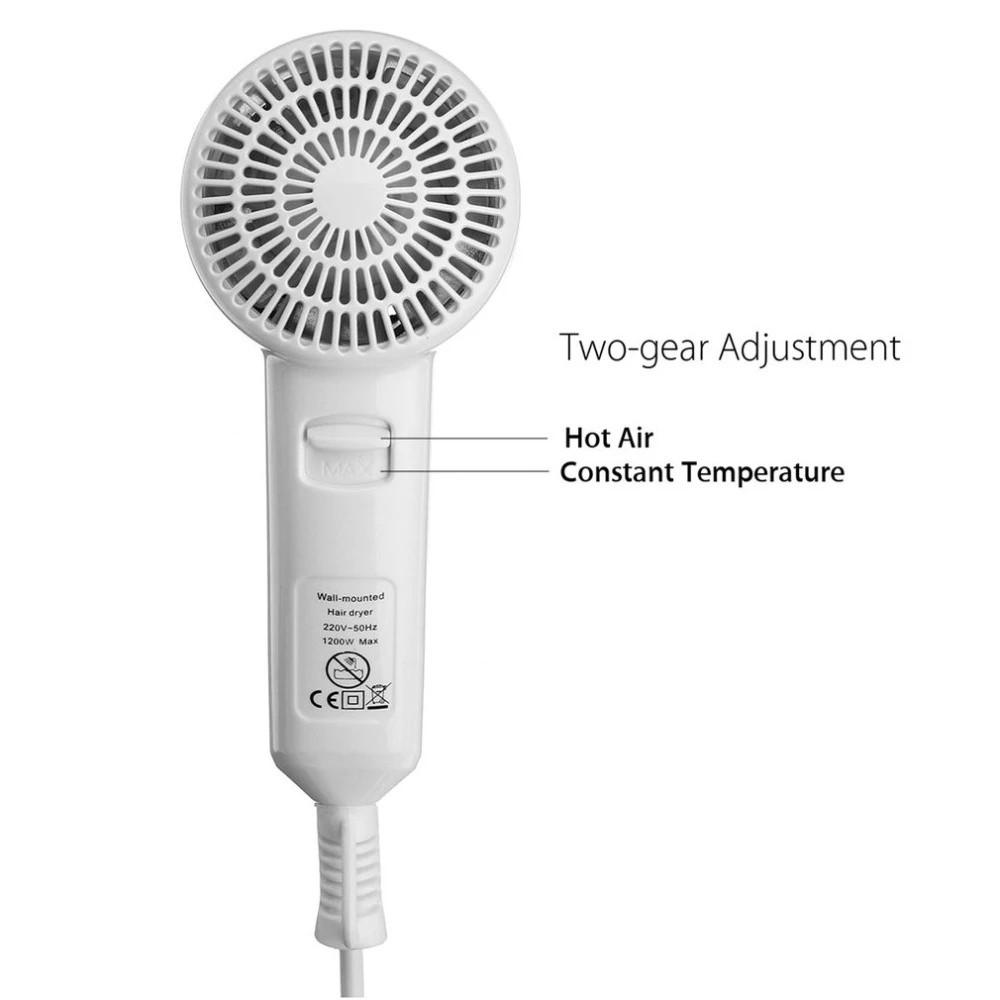 1300W High Power Negative Ion Electric Hair Dryer Hotel Wall Mount Hairdryer Home Bathroom Strong Wind Hair Drying Machine