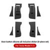 YZ For Tesla Model 3 Model Y 2017- Car Window Switch Button Decoration Sticker Door Button Sticker Interior Accessories