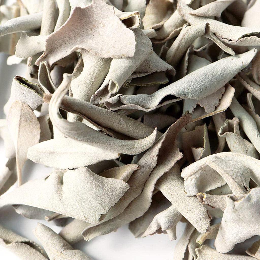 [GOLDSTEIN] Pestizidfreier Weißer Salbei aus Kalifornien, ca. 50g (Keine Zweige, Zerquetscht)