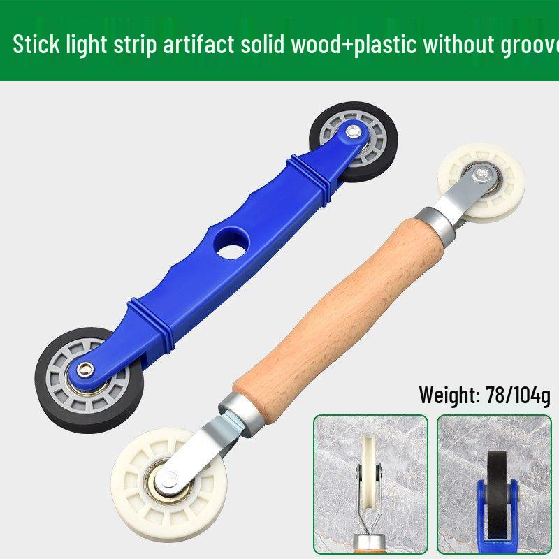 Low-Voltage Light Strip Solid Wood Pressure Roller - Universal Installation Tool