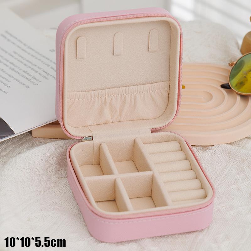 Simple And Portable Travel Jewelry Storage Box For Bracelets Earrings, Rings And Studs