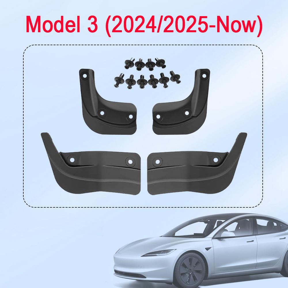 

for Tesla Model 3 Y Juniper 2025 2026 Wheel Mud Guards Flap Mudflaps Splash Front Rear Fender Protector Mudguards Accessories