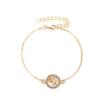 Fashion Twelve Constellation Bracelet Personality Wild Round Hollow Bracelet Couple Bracelet Jewelry MIT