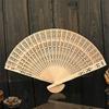 Fashion Wedding Hand Fragrant Party Carved  Folding Fan Chinese  Fan Vintage Hollow Antiquity Folding Fan Gifts