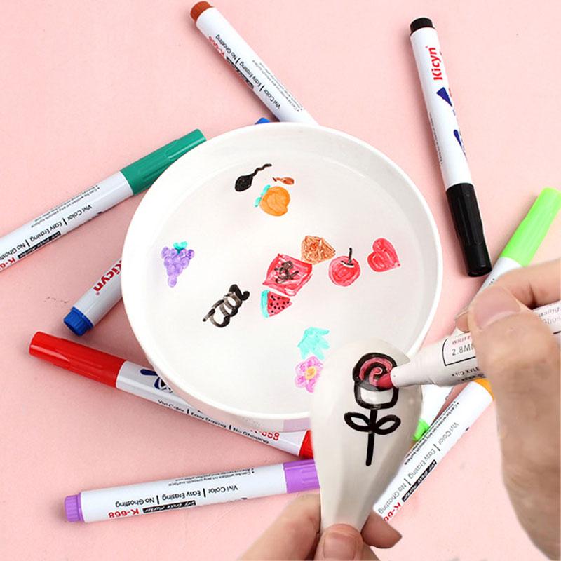 Magic Watercolor Pen Set, Water Floating Graffiti Whiteboard Markers, DIY Painting, Early Education Toys for Kids, 6/12 Colors