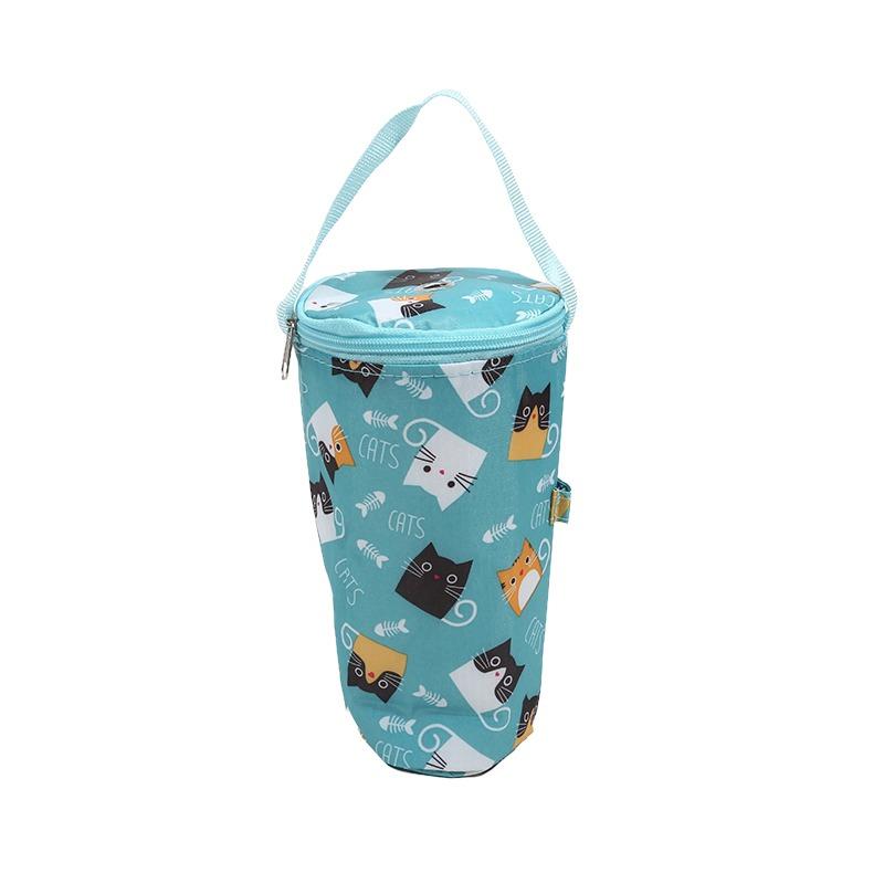 Portable Milk Tea Tote Bag Heat Preservation Bag Carrying Insulated Cup Cover Umbrella Bag Handbag Camping Drinkware Accessories