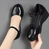 Middle Mother Wears One-button Fashionable High-quality Commuter Shoes Leather Shoes Fashionable Soft Breathable Spring and Summer Sandals