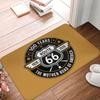 Tapis de porte Route 66 Antidérapant Extérieur Imperméable Tapis de porte Autoroute des Amériques Tapis de sol pour Cuisine Balcon Entrée