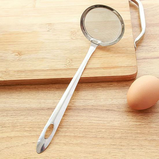 Stainless Steel Small Colander Spoon for Juices, Soy Milk, and Frying
