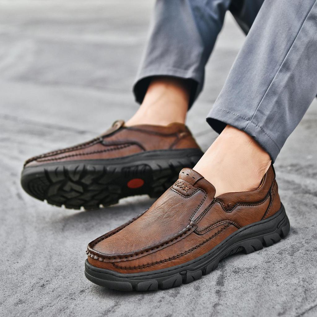 Ručně vyráběné kožené boty Muži Běžné Business Oxfords Boty Pro muže Ploché boty Mokasíny Pánské boty