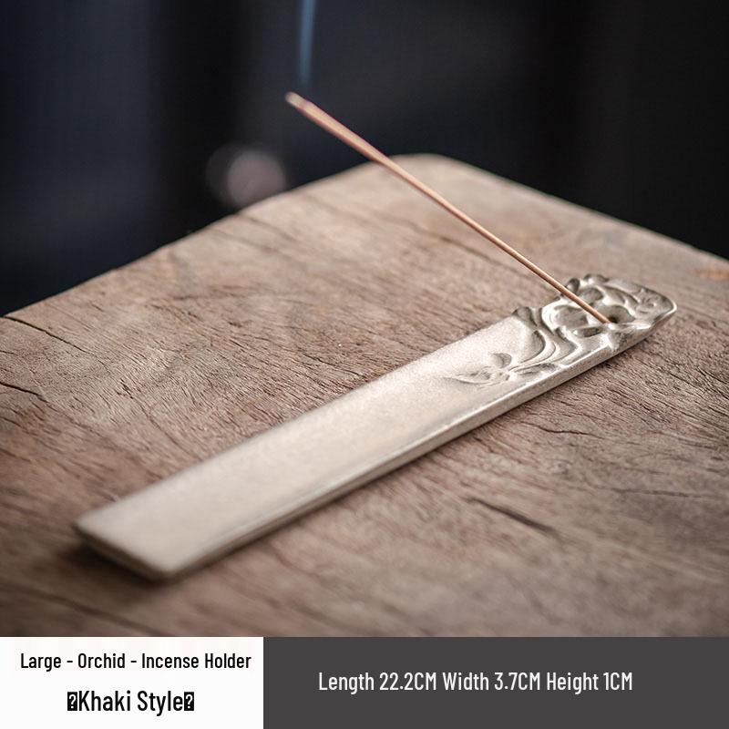 Modern Ceramic Incense Holder for Agarwood & Sandalwood - Indoor Zen Ornament for Incense Sticks.