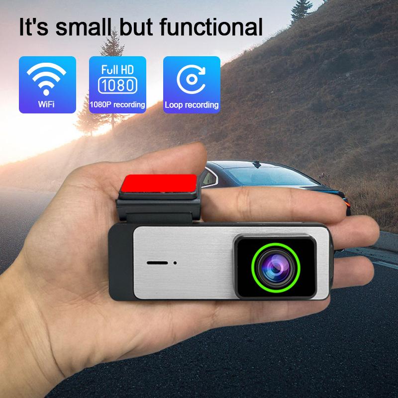 Dash Cam Auto Car Dvr Mobile Wifi Glass Lens Rear View Night Vision HD Time Lapse Video Camera Driving Recorder Black Box