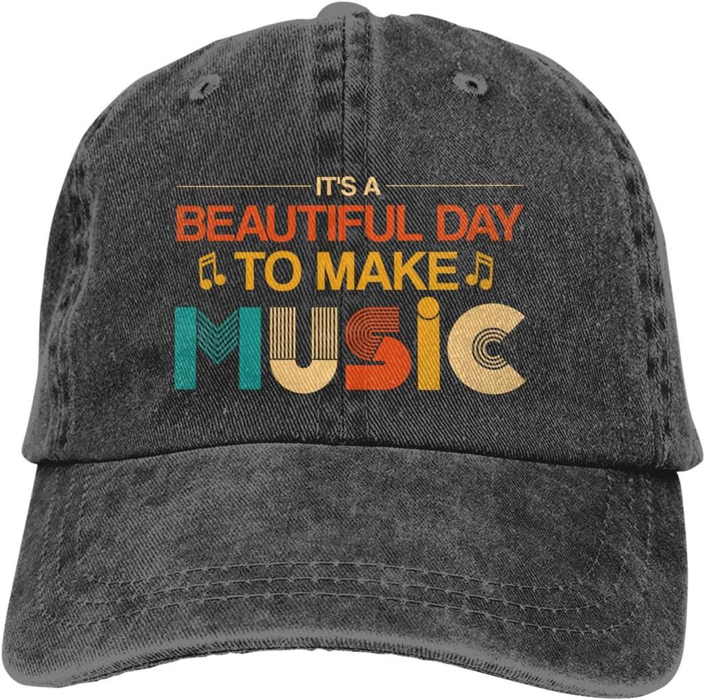 80s Rock Boombox Graphic Baseball Cap Adult Distressed Denim Casual Adjustable Dad Hat