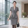 Teluoman Elegantes Dreiteiliges Sommer-Business-Kostüm für Damen