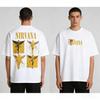 2026 Nirvana Band Unisex Crew Neck Cotton Short Sleeve T-shirt, Loose Fit Y2K Style Popular Street Fashion T-Shirt