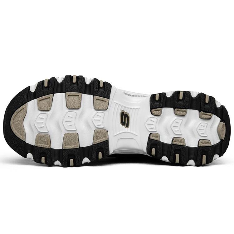 Skechers DLites 1.0 Látka Kůže Sportovní Ležérní Nízké Lifestyle Boty Dámské tenisky Černá 149239-BKPK