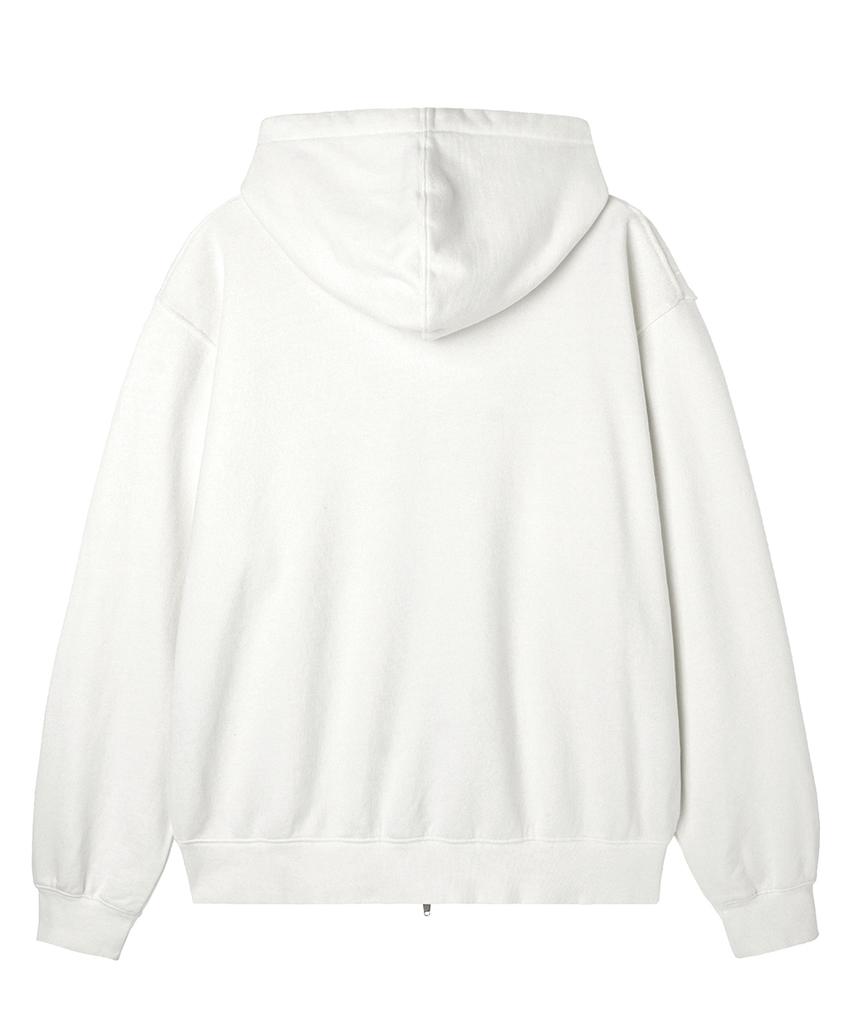 Openyard(Oy) Union Cut Patch Hoodie Zip Up - White