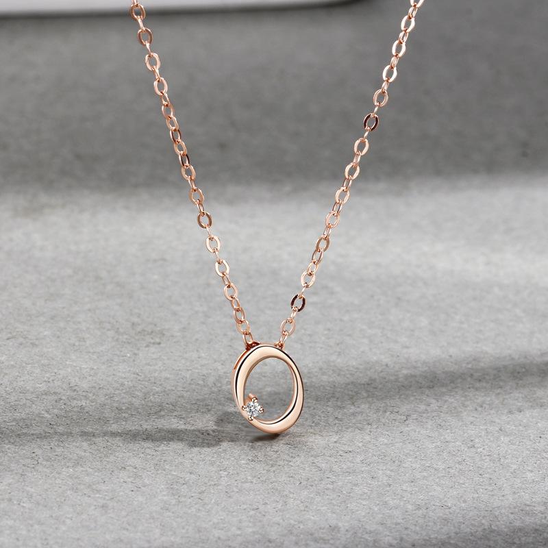 

Круглое колье женское простое бриллиантовое ожерелье модный нишевый дизайн ключичная цепочка