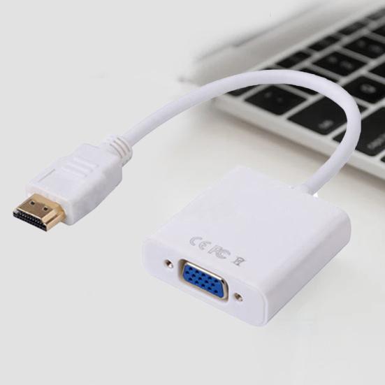 VGA Cable Plug Play Superior Signal Transfer Durbale HDMI Male To VGA Female Converter Adapter for DVD