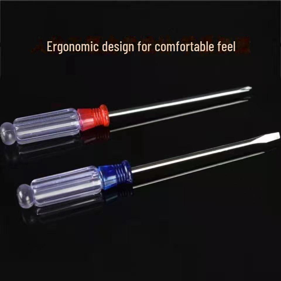 Set de mini șurubelnițe magnetice cu mâner de cristal pentru repararea computerelor - cruce și plată