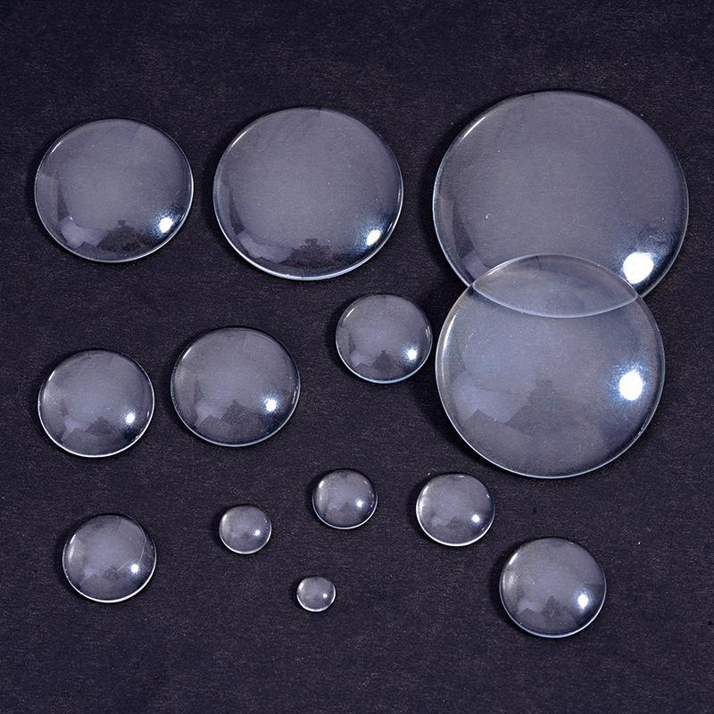 Clear Transparent Round Glass Cabochon 10/50 Pcs 6-40mm Flat Back for Scrapbooking Jewelry Making Craft Supplies