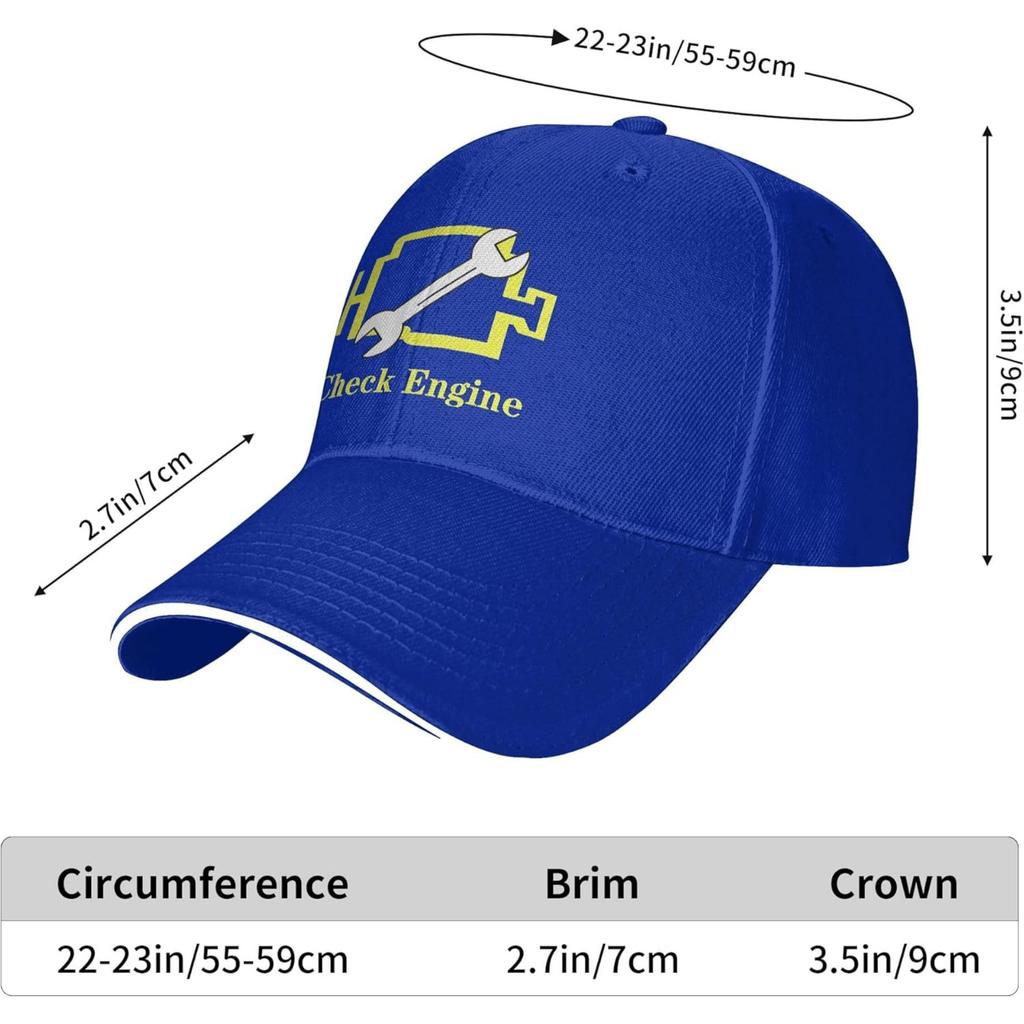 Sandwich Baseball Cap for Men & Women, 3-Layer Contrast Design Adjustable Hat, Lightweight Durable Cap