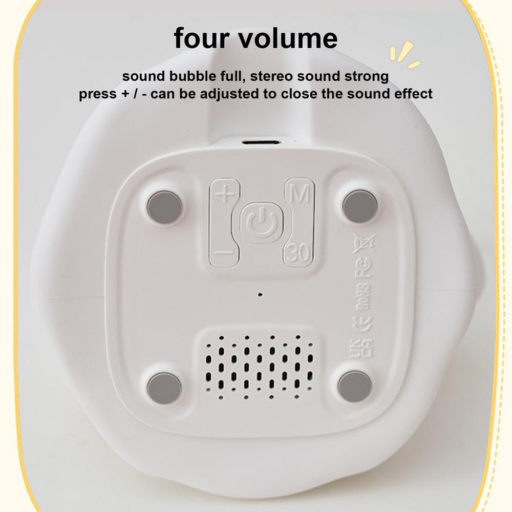 Halloween Ghost LED Light Halloween Touch Bedside Ghost LED Lamp Silicone Cute Halloween Ghost Decor With Sound Effect For