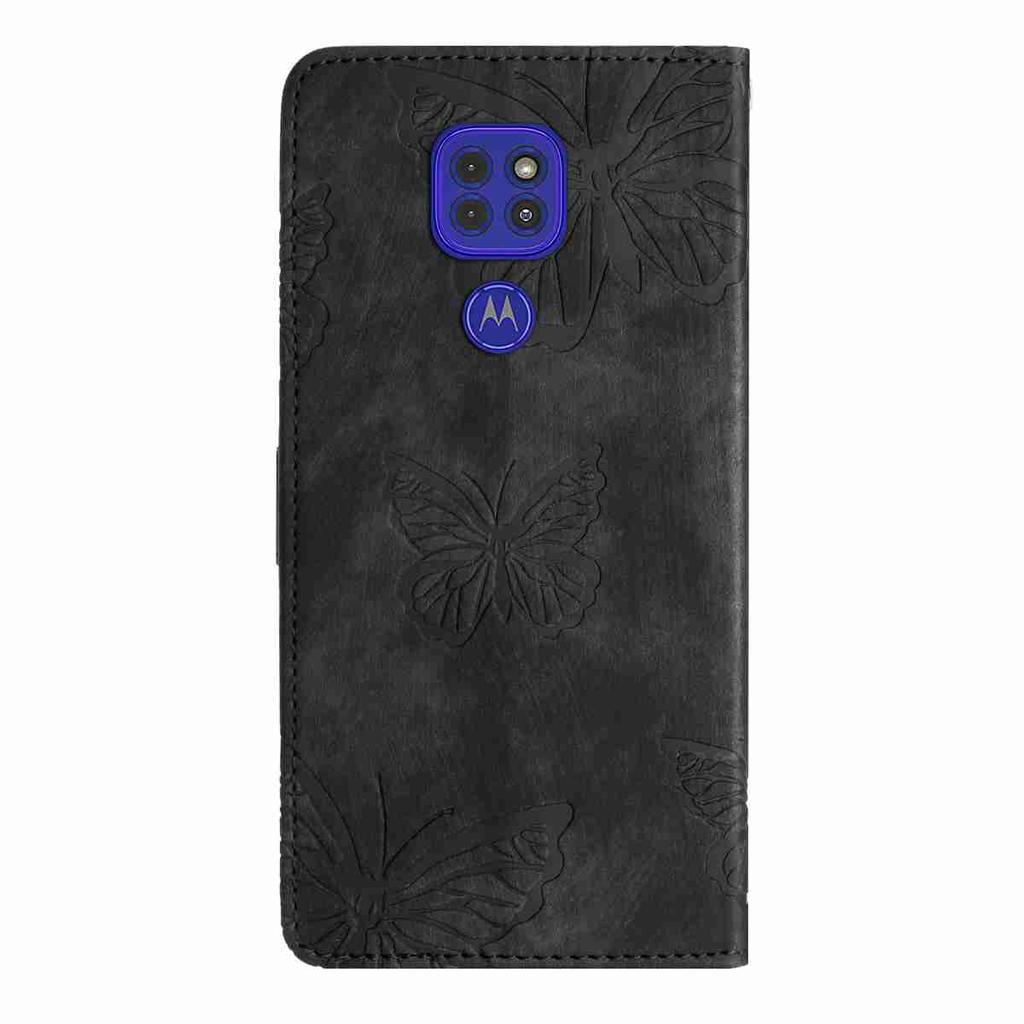 For Motorola Series.Moto E13 E20 G05 G54 Edge 40 Edge 50 Edge 60...Faux Leather Wallet Case with Butterfly Design,Card Slots & Shockproof Protection