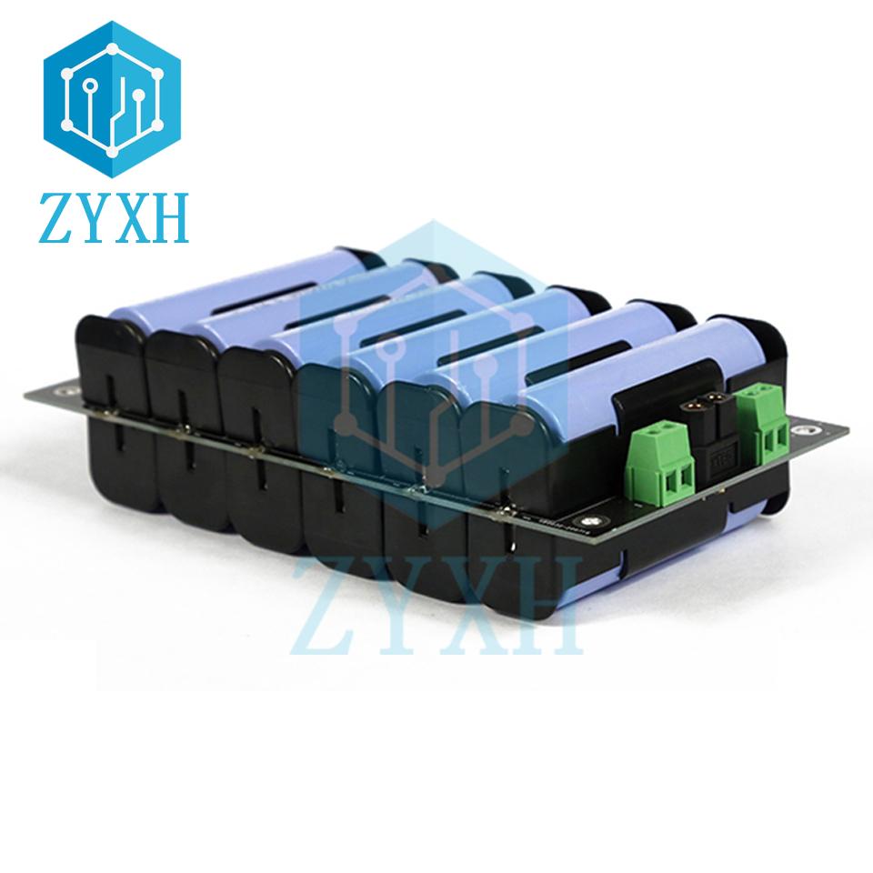 BMS 6S 21700 Battery Case 1P 2P Power Wall Power Bank Box Holder With 40A Balancer Charging Board For Ebike/UPS