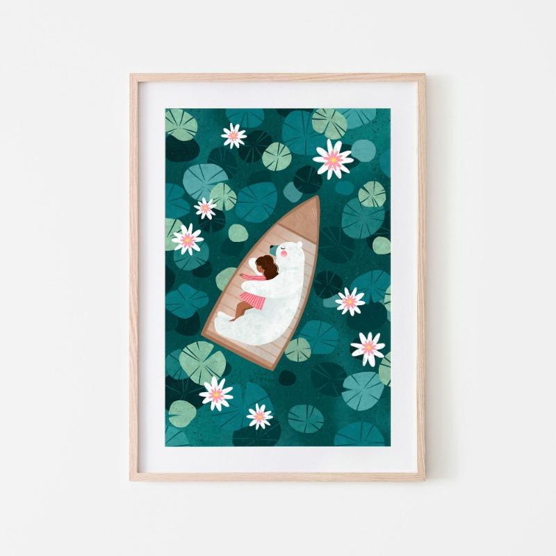 1pc Children's Day Art Poster Colorful Children's Animals Nature Landscape Botanical Illustration Children's Room Nursery Decor