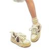 Cute Rabbit Little White Shoes Women's 2025 New Autumn Ins Tide Student Thick-soled Hundred U with Niche Design Board Shoes