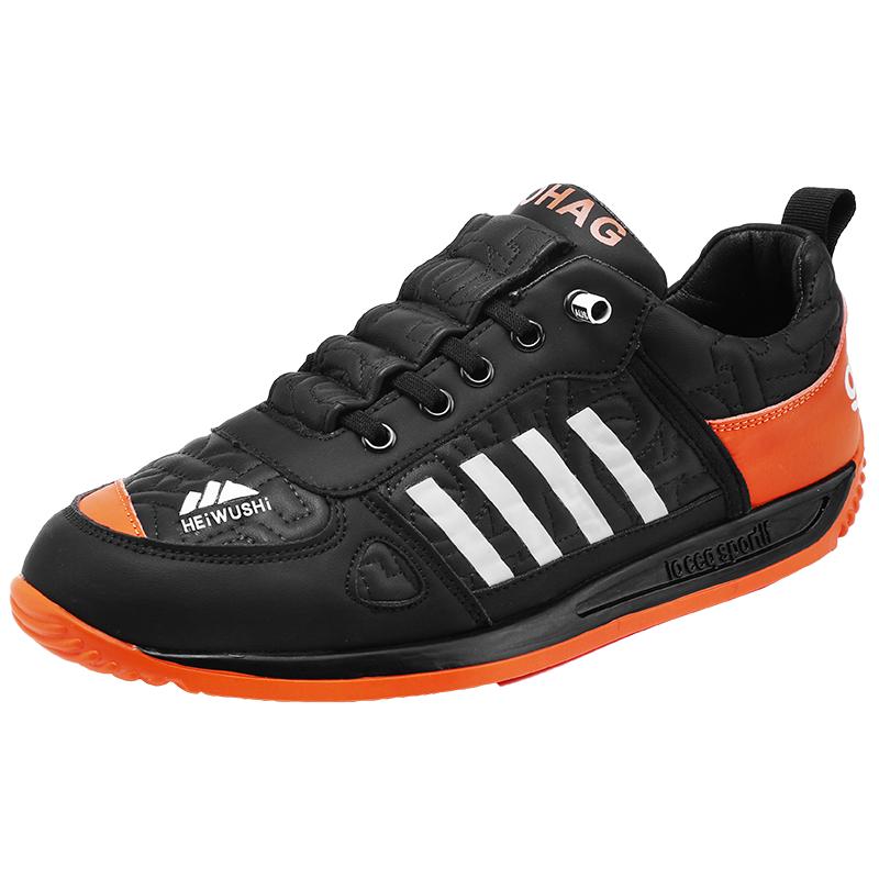 

модные мужские и женские массивные кроссовки модные повседневные туфли из вторичной кожи из воловьей кожи с увеличенным внутренним покрытием снизу на платформе 44 оранжевый