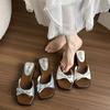 Retro Shoes Wedge Heels Height-increasing One-shoulder Slippers Women's Shoes New Cool Slippers