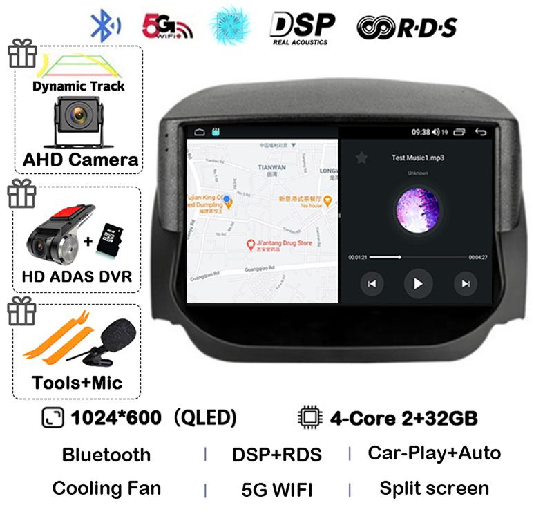 Android 14 Carplay Auto Pentru Ford EcoSport Eco Sport 2014 2015 2016 2017 2018 Radio Auto GPS 4G+WIFI Player Stereo Multimedia QLED
