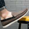 Fashion Genuine Leather Men Shoes Luxury Formal Casual Mens Loafers Moccasins Soft Breathable Slip on Boat Shoes Outdoor High Quality