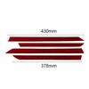 L10A ABS Red Carbon Fiber Interior Door Decorative Strip Trim Decor Sticker For Honda Civic 10Th Gen 2016 2017 2018  Spare P