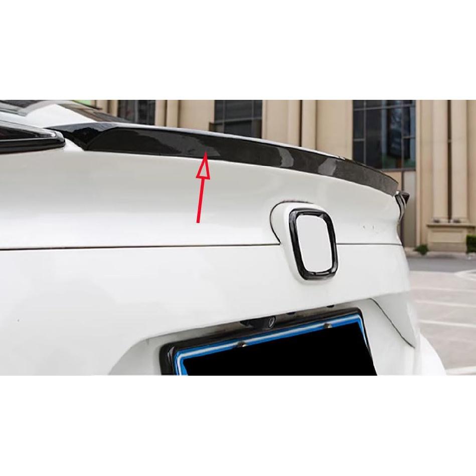 Acessórios Automotivos Adequados para Honda Civic 10ª Geração 2016-2021 ABS Exterior Lábio Spoiler Asa Traseira Tampa Guarnição (Preto brilhante) Conjunto de 1 peça